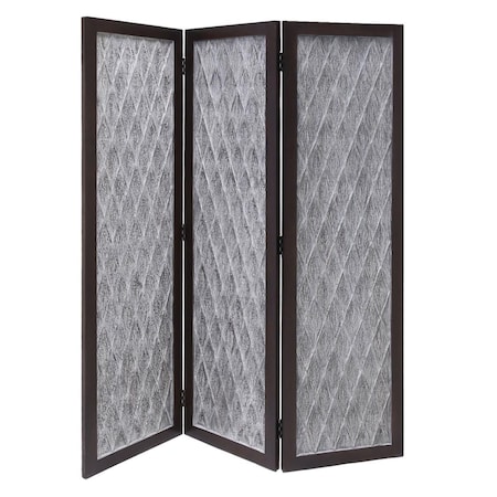 Palacedesigns 63 x 2 x 70 in. Brown Wood Santa Clara Screen PA3088440
